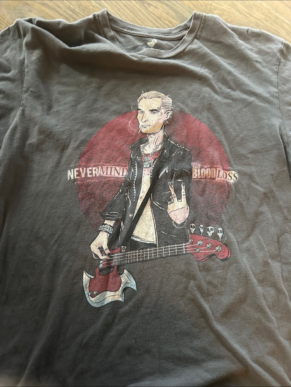 Buffy the Vampire Slayer Spike Nevermind the Bloodloss Tee, Large